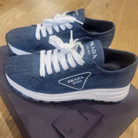 sneakers prada donne|prada denim sneakers.